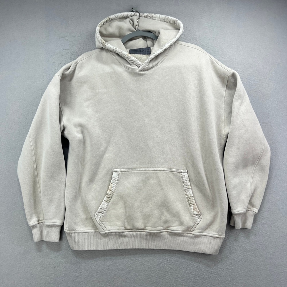 Abercrombie & Fitch Hoodie Mens M Tan Soft A&F Essentials Camo Streetwear